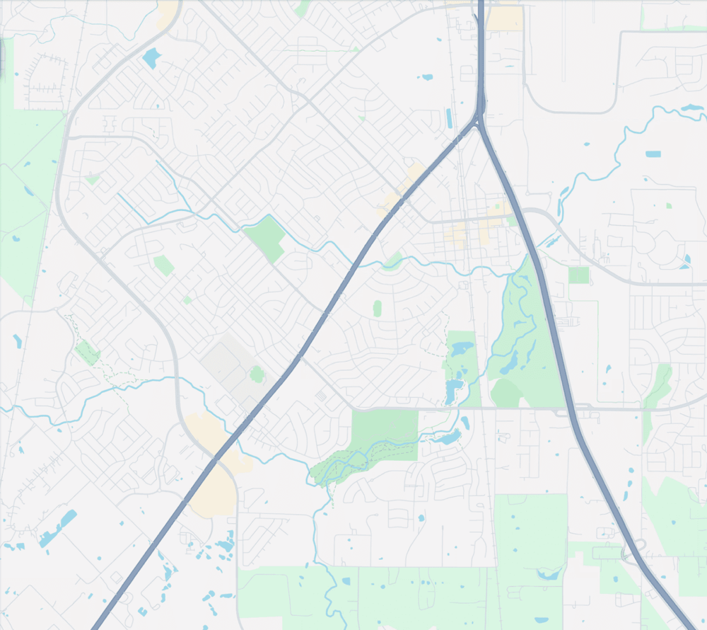 Map showing Chisenhall Fellowship, 675 West Hidden Creek Parkway, Burleson, Texas